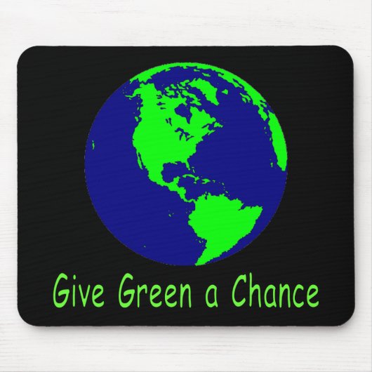 "Geef Groen een kans" Mousepad Muismat (Voorkant)