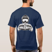 "Geef haar de uien!" Navy Blue Sledders.com-Shirt T-shirt (Achterkant)