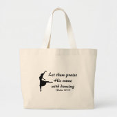 Geef hem de eer met danstas grote tote bag (Voorkant)