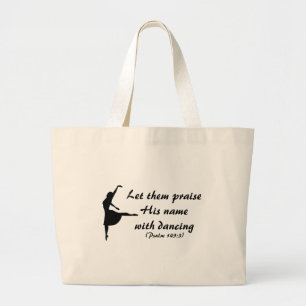 Geef hem de eer met danstas grote tote bag