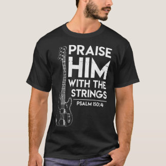 Geef hem een Christelijk aanbidding - Guitar Playe T-shirt