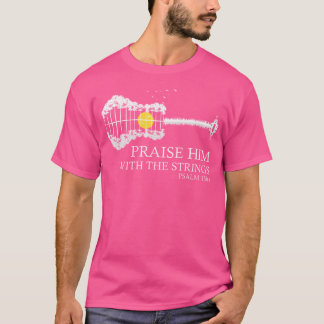 Geef hem een pluim met de Christelijke gitaar Play T-shirt