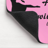 Geef hem geluk met dansende Mousepad Muismat (Hoek)