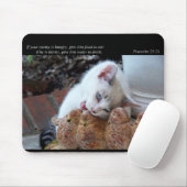 Geef hem voedsel aan Eat (Cat) Mousepad Muismat (Met muis)