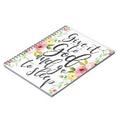 Geef het aan God en ga slapen, Bedside Notitieboek (Linkerzijde)