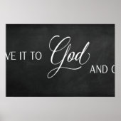 Geef het aan God en ga slapen Poster (Voorkant)