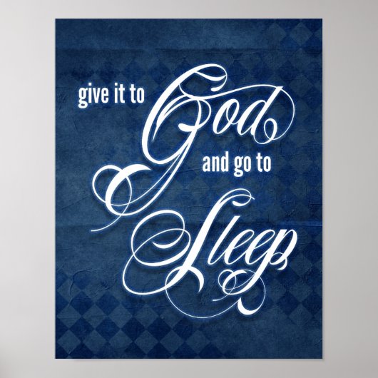 Geef het aan God en ga slapen Poster (Voorkant)