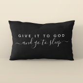 Geef het aan God Goede Nacht Minimalistisch Geloof Kussensloop