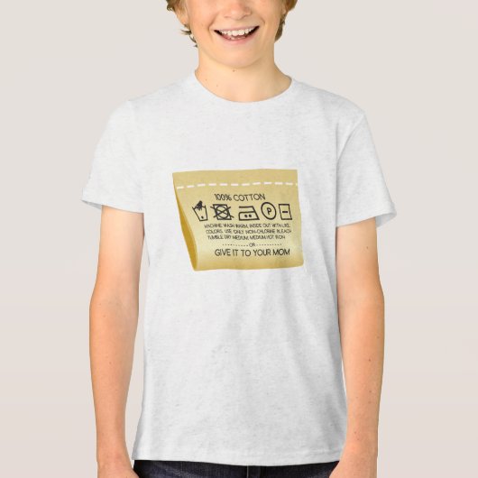 Geef het aan je moeder 1 Tri-Blend shirt (Voorkant)