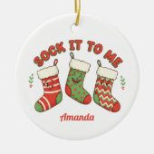 Geef het aan mij Grappige Kerst Ornament Cadeau (Voorkant)