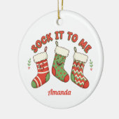 Geef het aan mij Grappige Kerst Ornament Cadeau (Links)