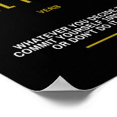 Geef het al Inspirerend citaat op Succes Poster (Hoek)