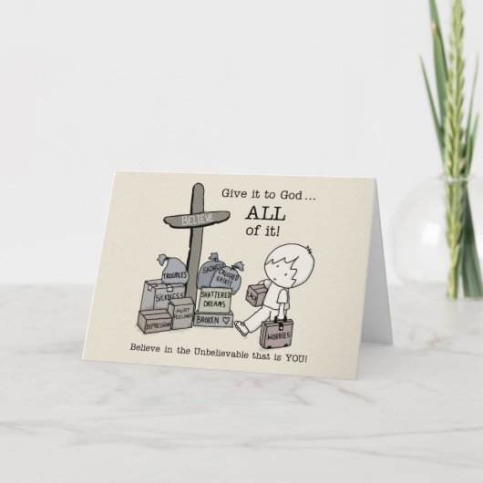 Geef het ALLES aan God Kaart (Voorkant)