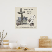 Geef het ALLES aan God Poster (Keuken)