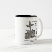 Geef het ALLES aan God Tweekleurige Koffiemok (Voorkant rechts)