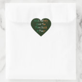 Geef het arme kind een pint stunt hart sticker (Tas)