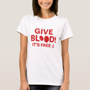 Geef het bloed vrij t-shirt