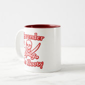 Geef het Boty over Tweekleurige Koffiemok (Voorkant links)