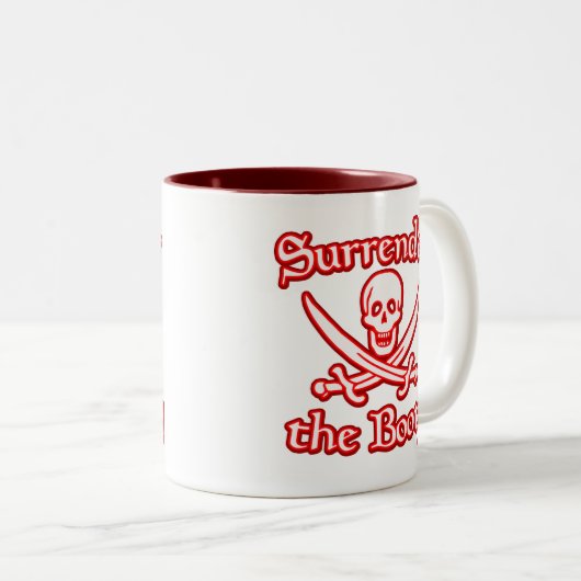 Geef het Boty over Tweekleurige Koffiemok (Voorkant rechts)