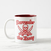 Geef het Boty over Tweekleurige Koffiemok (Links)