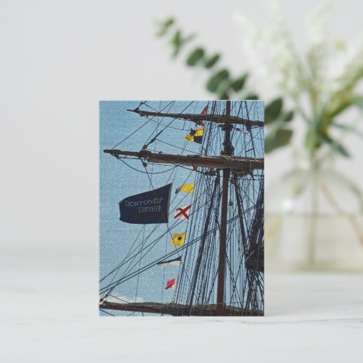 Geef het Briefkaart van de vlag van het schip niet (Staand voorkant)