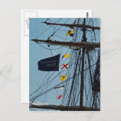 Geef het Briefkaart van de vlag van het schip niet (Voorkant / Achterkant)