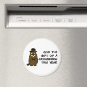 Geef het cadeau van een Groundhog dit jaar Magneet (Insitu (Vaatwasser))