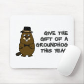 Geef het cadeau van een Groundhog dit jaar Muismat (Met muis)