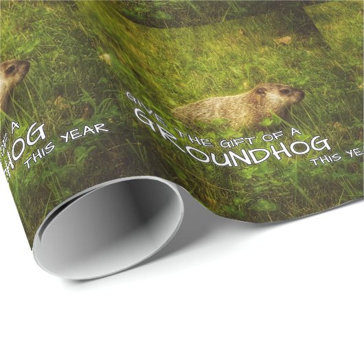 Geef het cadeau van een groundhog dit jaar papier (Rol Hoek)