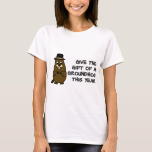 Geef het cadeau van een Groundhog dit jaar T-shirt