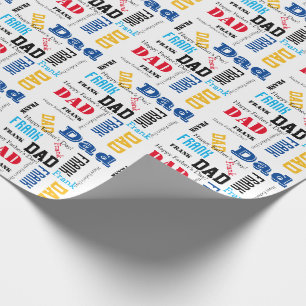 Geef het cadeautje van Fathers Day Birthday Mannen Cadeaupapier
