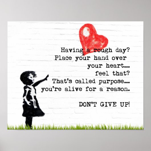 Geef het Citaat van de Aanmoediging van het Poster (Voorkant)