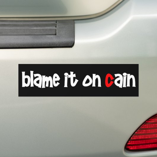 Geef het de schuld op de Bumpersticker van de Aank (Op auto)