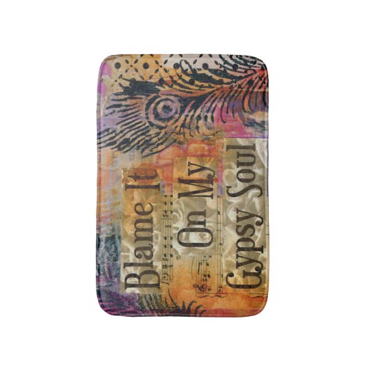 Geef het de schuld op mijn Gypsy Soul Bath Mat (Voorkant Verticaal)
