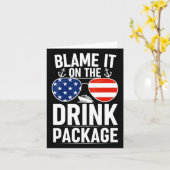 Geef het de schuld van de Drink op Funny Cruise Su Kaart (Gele Bloem)