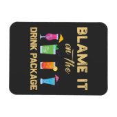 Geef het de schuld van de Drink Package Funny Fami Magneet (Horizontaal)