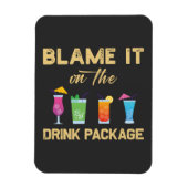 Geef het de schuld van de Drink Package Funny Fami Magneet (Verticaal)