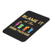 Geef het de schuld van de Drink Package Funny Fami Magneet (Linkerzijde)