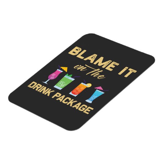 Geef het de schuld van de Drink Package Funny Fami Magneet (Linkerzijde)
