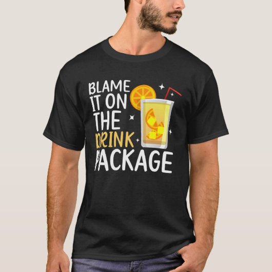 Geef het de schuld van de Drink pakket cruise vaka T-shirt (Voorkant)