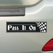 Geef het door bumpersticker herstelslogan AA (Op auto)