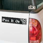 Geef het door bumpersticker herstelslogan AA (Op Truck)