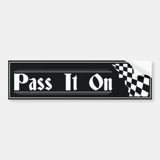 Geef het door bumpersticker herstelslogan AA (Voorkant)