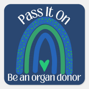 Geef het door orgaandonor bewustzijn sticker