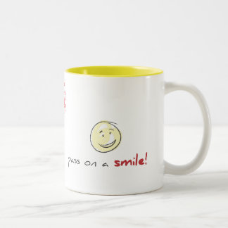 Geef het door! tweekleurige koffiemok