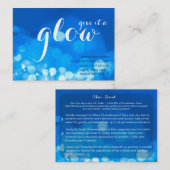 Geef het een Glow Blue Mini Facial Visitekaartje (Voorkant / Achterkant)