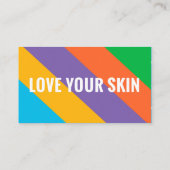 GEEF HET EEN GLOW - Mini Facial Instruction Card Visitekaartje (Achterkant)