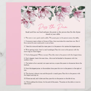 Geef het gedicht door   Roze Bloemen Vrijgezellenf