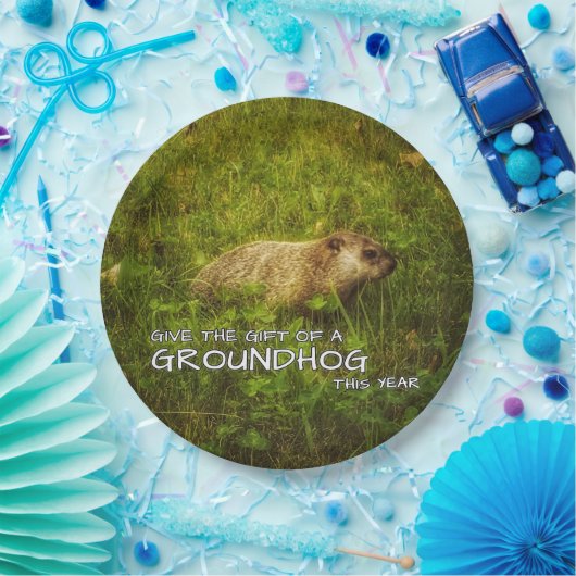 Geef het geschenk van een Grondhoorn dit jaar bord (Feest)