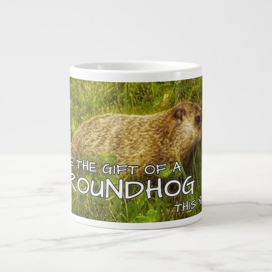 Geef het geschenk van een mok Groundhog dit jaar (Voorkant)